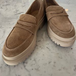 Lug sole loafers